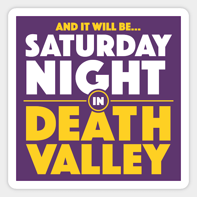 Saturday Night in Death Valley | Louisiana Football Gameday Magnet by SLAG_Creative